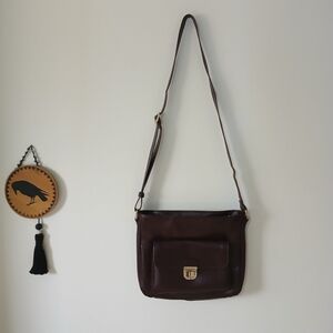 Leather Danier Crossbody Purse